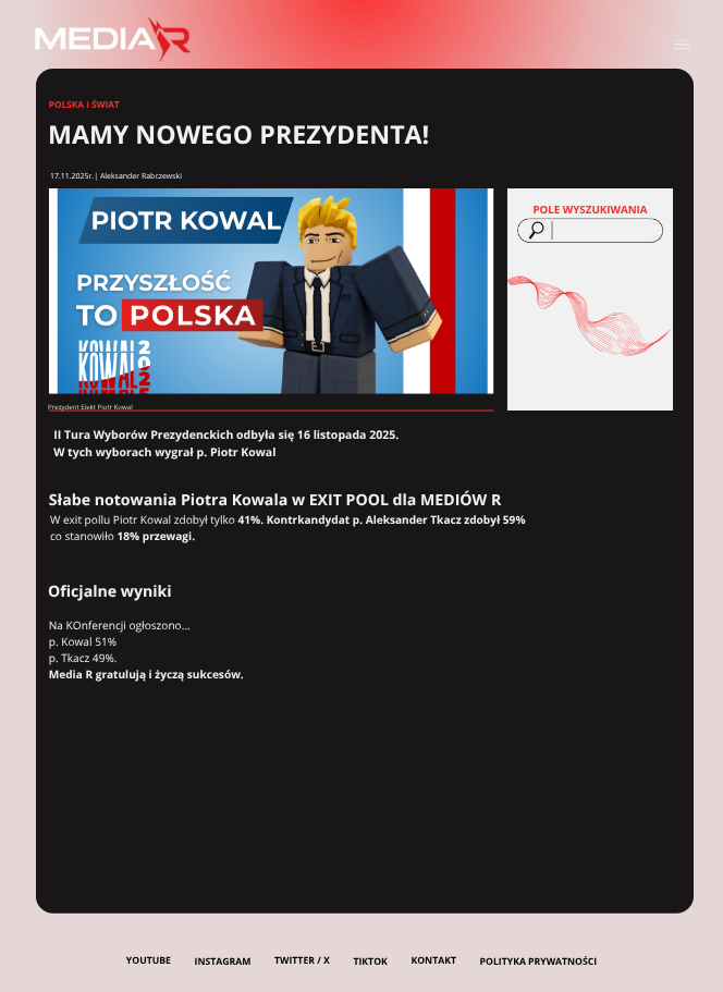 Mamy nowego Prezydenta!